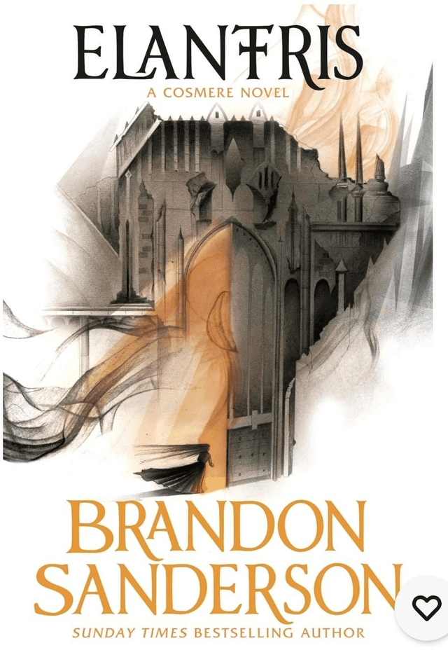 Elantris by Brandon Sanderson — book cover