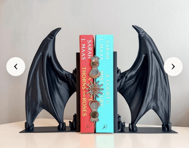3D Bat Wing Bookends by Merch — book cover