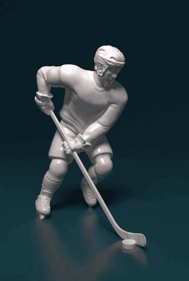 3D Hockey Player by Merch — book cover