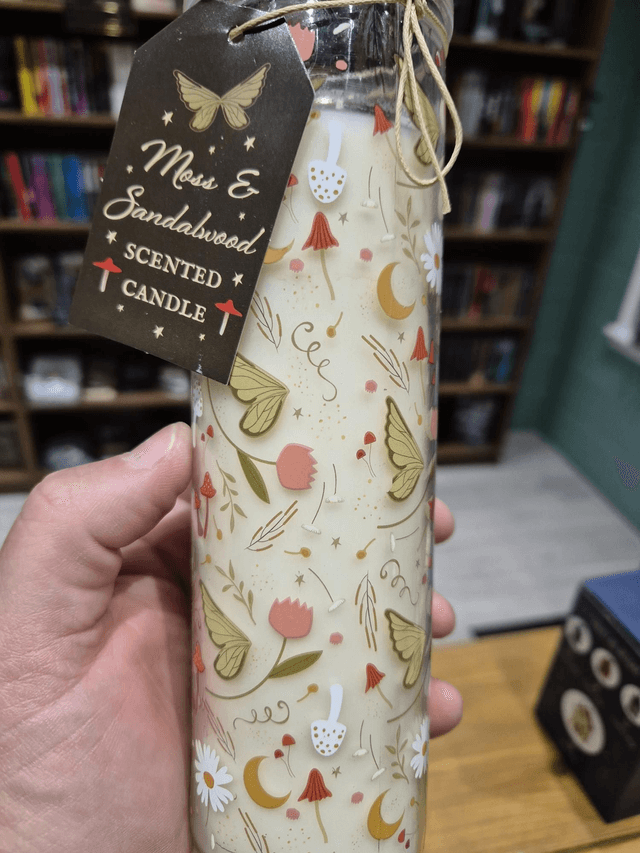 Autumn Leaves Glass Pillar Candle by Merch — book cover
