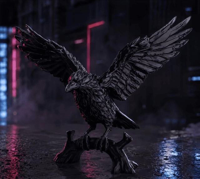 3D Raven by Merch — book cover