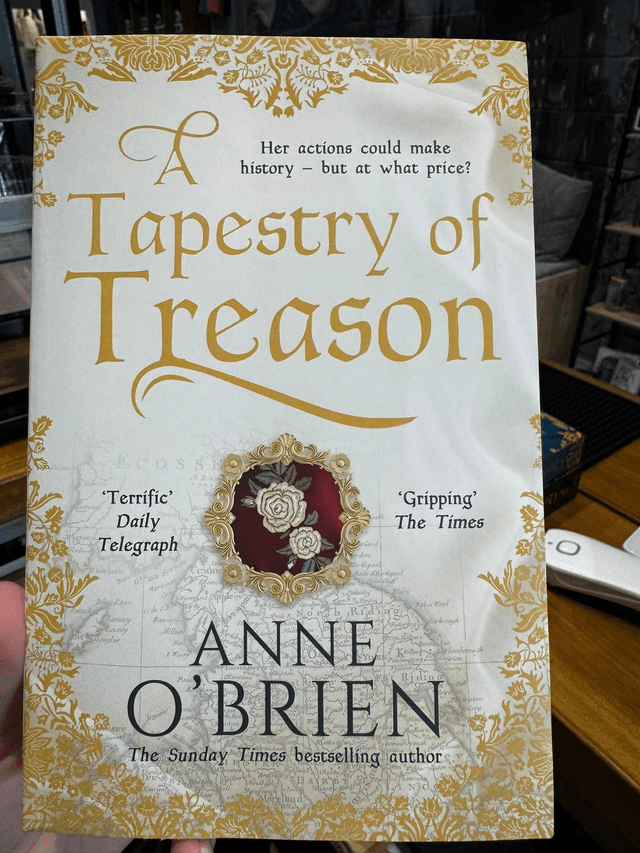A Tapestry of Treason by Anne O'Brien — book cover