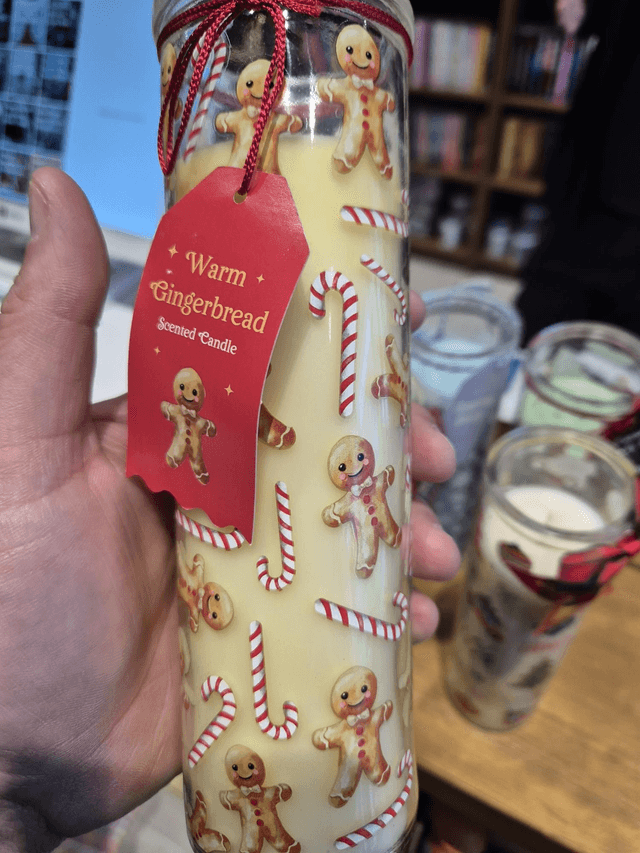 Gingerbread Pillar Candle by Merch — book cover
