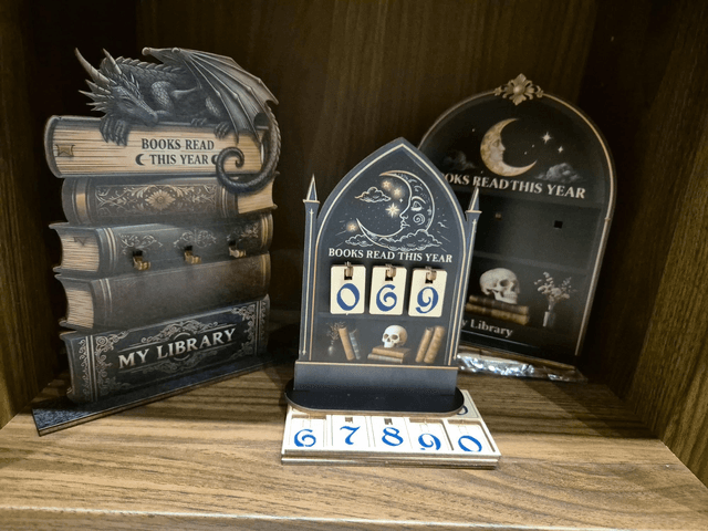 Wooden Book Counters by Merch — book cover