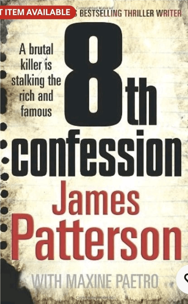 8th Confession by James Patterson — book cover